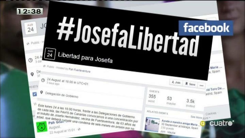 #JosefaLibertad 128.000 firmas consiguen el indulto de 'la abuela canaria'