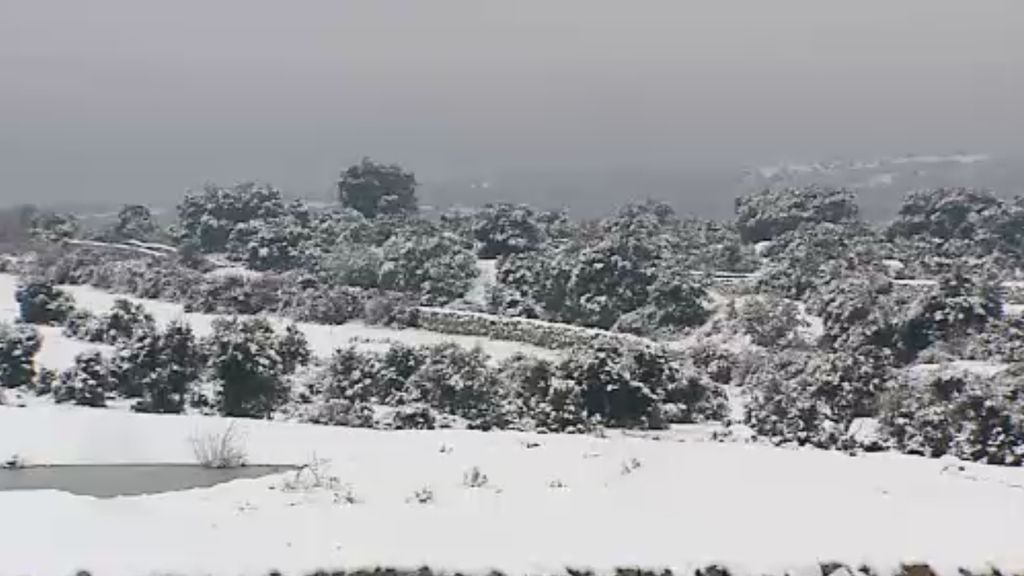 Hasta 20 centímetros de nieve en algunos puntos de la sierra de Madrid