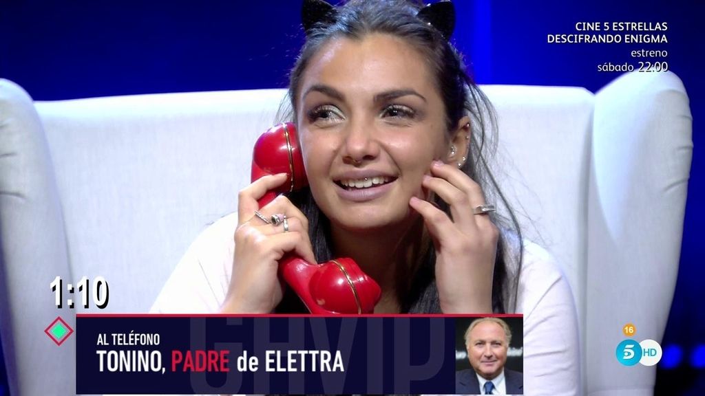 Elettra recibe la llamada de su padre: "Ti amo con tutto il cuore" 💘