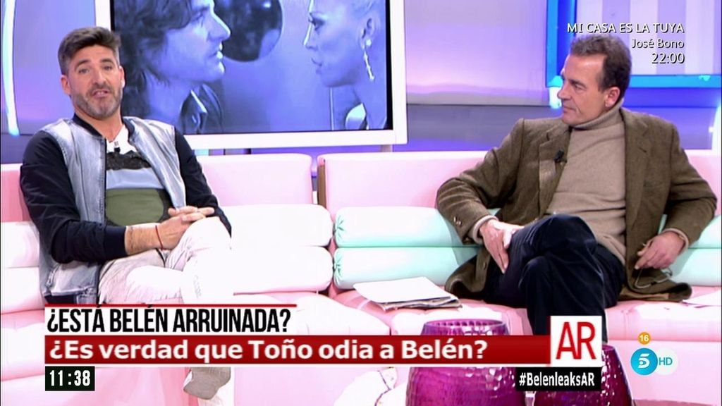 Toño Sanchís, de Belén Esteban: "Es una persona destructiva, desde que no estoy con ella soy más feliz"