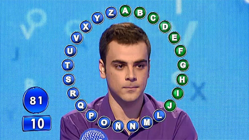 Pablo acierta 10 palabras del tirón