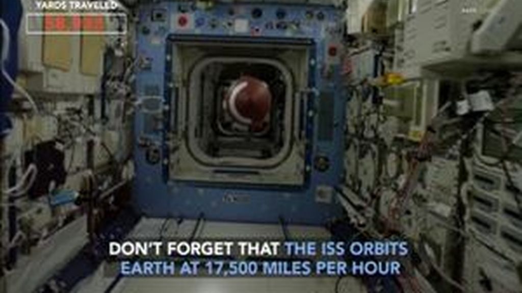 Astronautas de la EEI calientan motores de cara a la Superbowl
