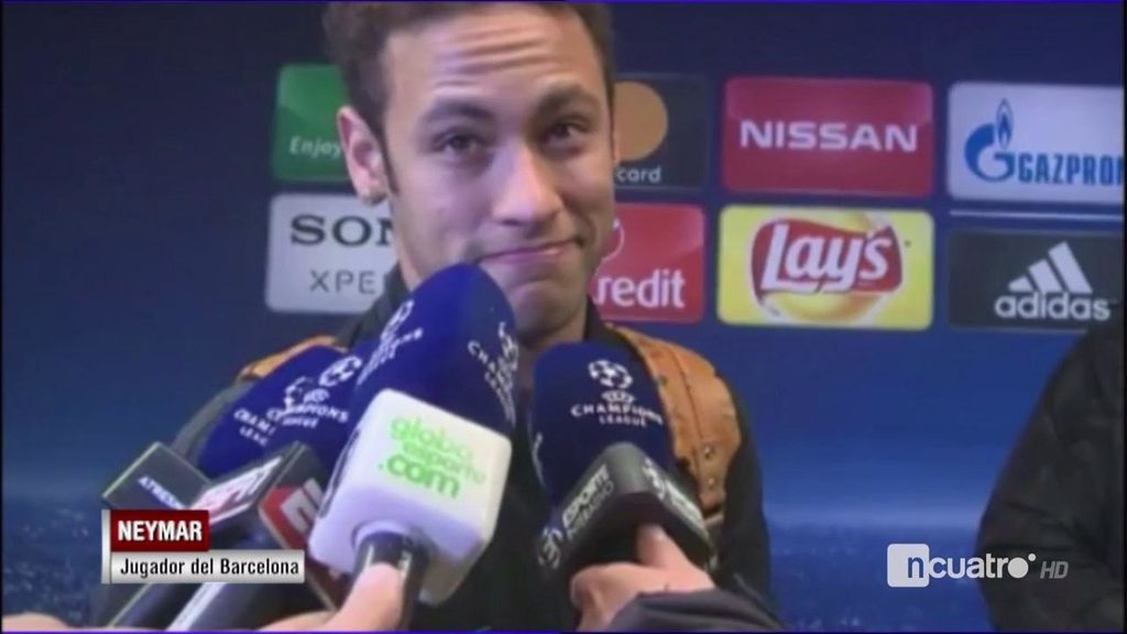 La cara de alucine de Neymar al ser preguntado por cómo se remonta al PSG