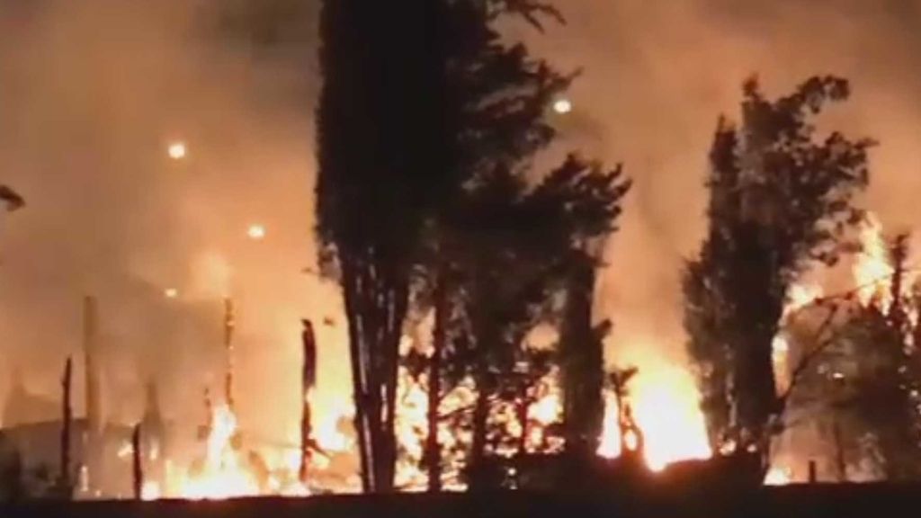 Arde un poblado de chabolas en Albacete