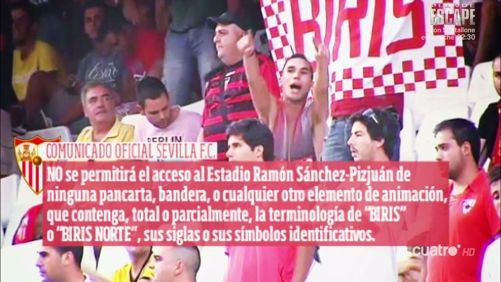 El Sevilla toma la primera medida contra los ultras: los Biris, fuera del Sánchez Pizjuán