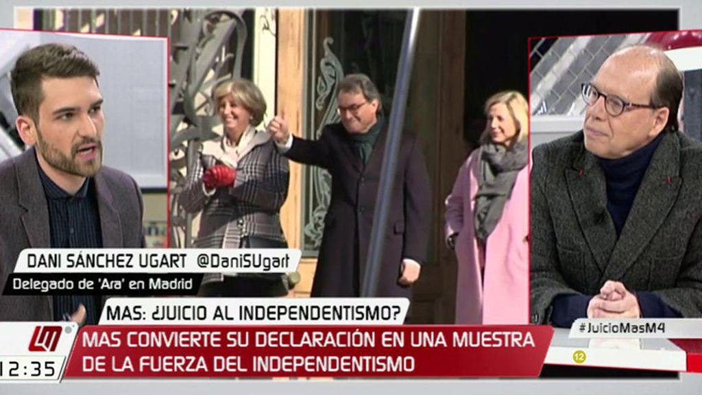 D. Sánchez Ugart: “Por mucho que España se cierre en banda y diga que no cabe referéndum, la gente seguirá ahí”