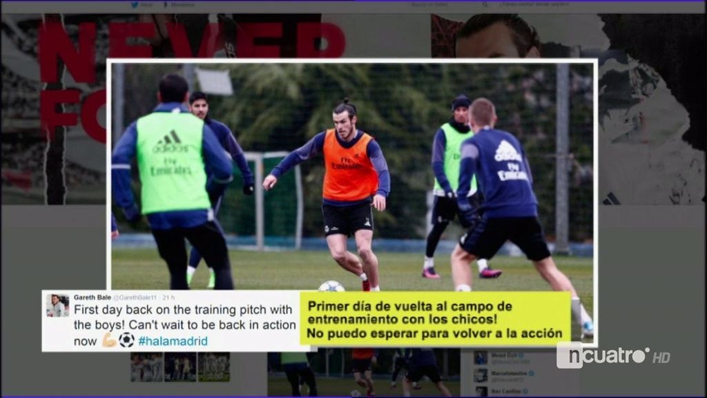 Gareth Bale vuelve a entrenar con el grupo: así ha sido su recuperación