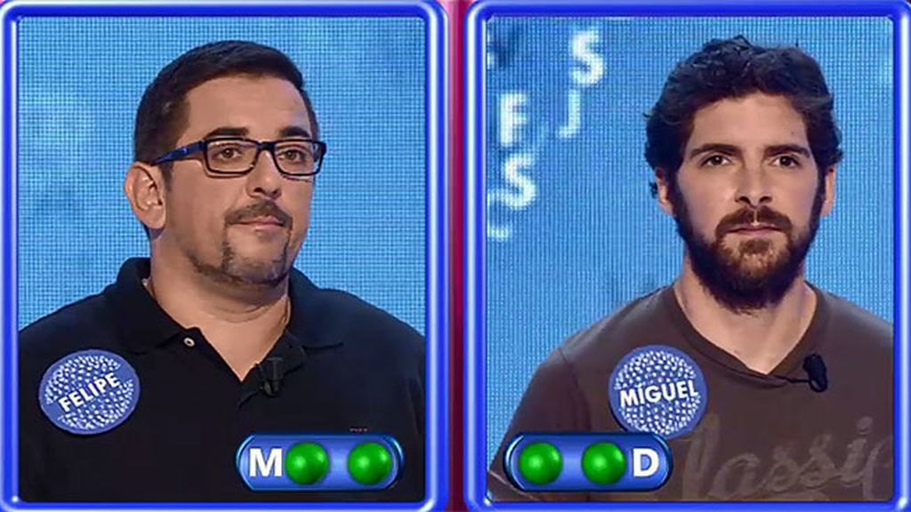 Felipe no falla y gana a Miguel