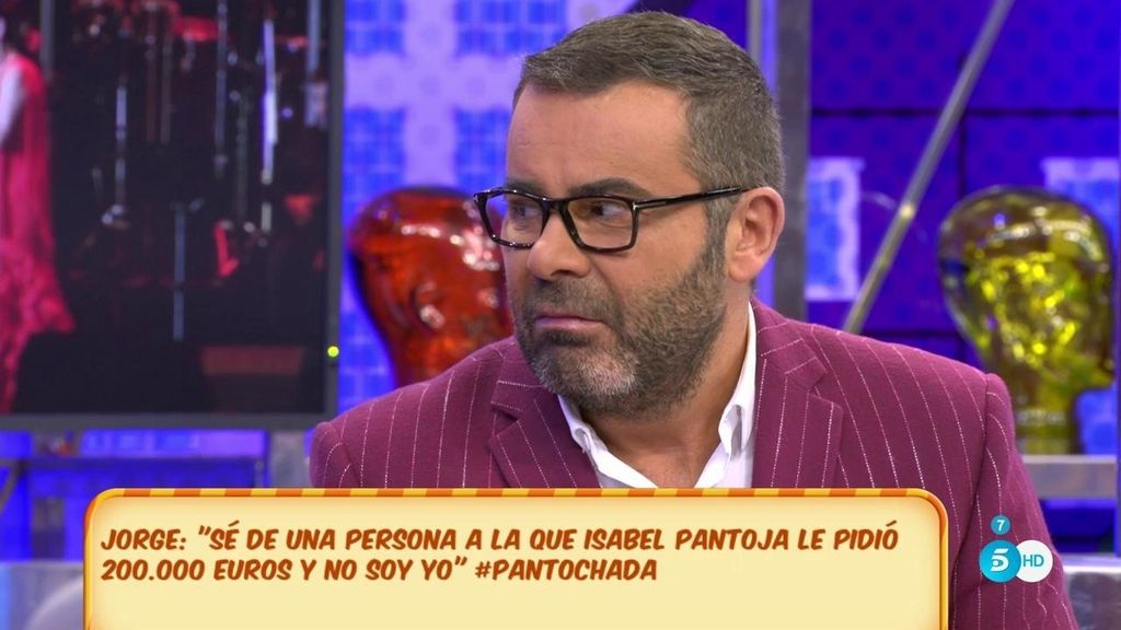Jorge Javier: “Sé de una persona a la que Isabel Pantoja le pidió 200.00 euros”