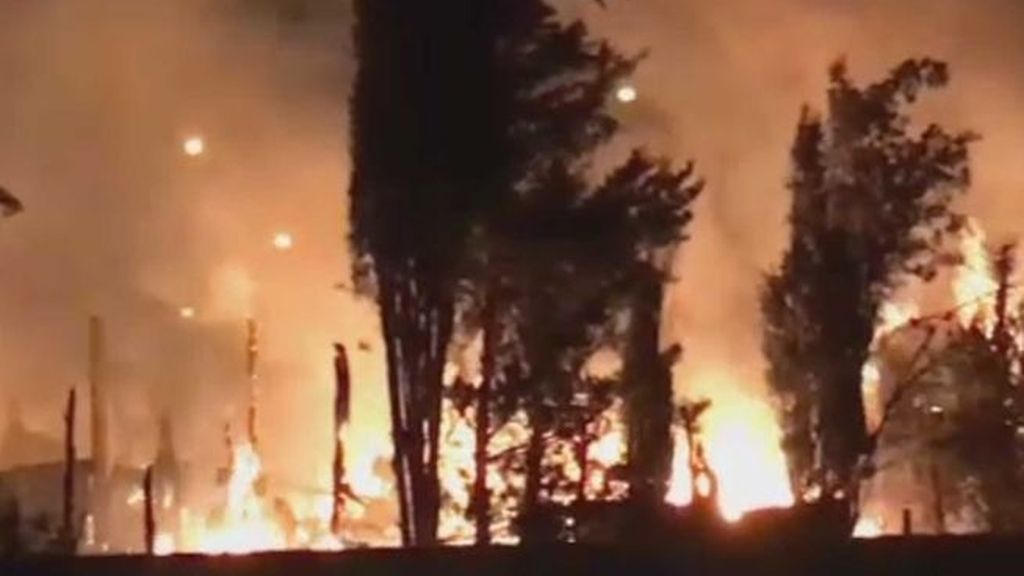 Arde un poblado de chabolas en Albacete