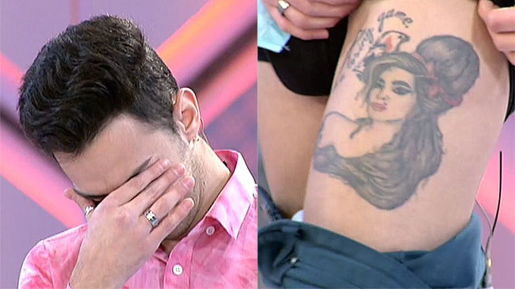 Sergio se olvida de sus complejos y nos enseña su tatuaje más íntimo