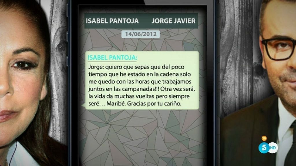 Isabel Pantoja, a Jorge Javier: "No permitas que hagan mucho daño a Kiko"