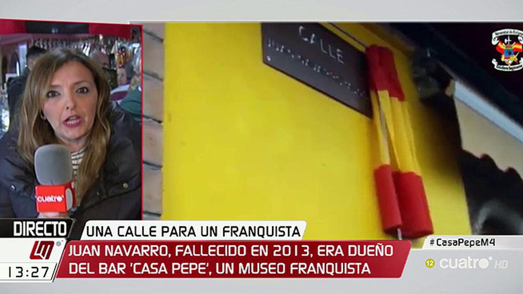 Ponen el nombre del dueño del bar franquista Casa Pepe a una calle