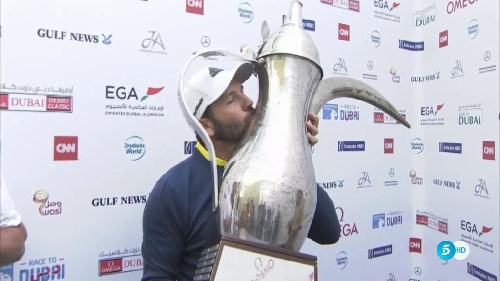 Un gran Sergio García se gana el torneo de golf de Dubái