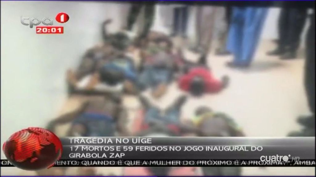 Las duras imágenes de la tragedia en Angola: 17 muertos y decenas de heridos