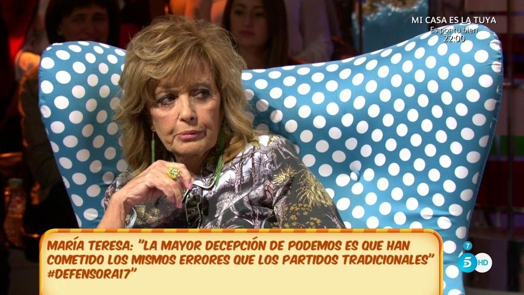 Mª Teresa: “A mí Eurovisión me importa lo mismo que a Mila Isabel Pantoja"