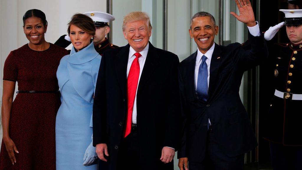 Los Trump toman el té con los Obama en la Casa Blanca