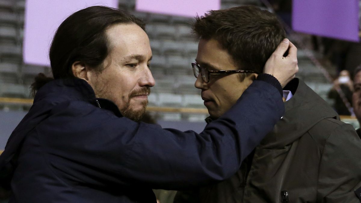 Iglesias y Errejón en Vistalegre II