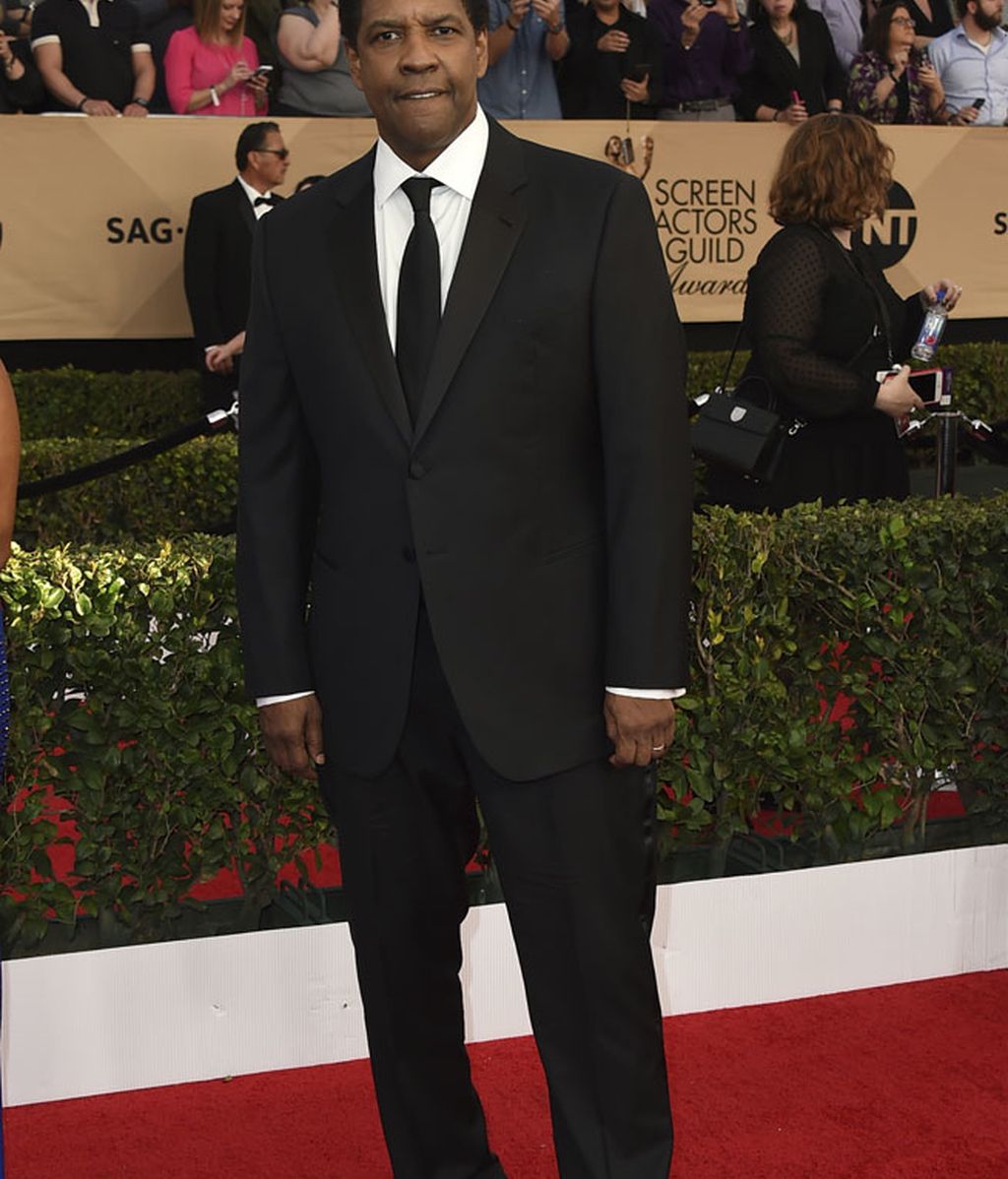 Un clásico Denzel Washington, recibió el premio a mejor actor por 'Fences'