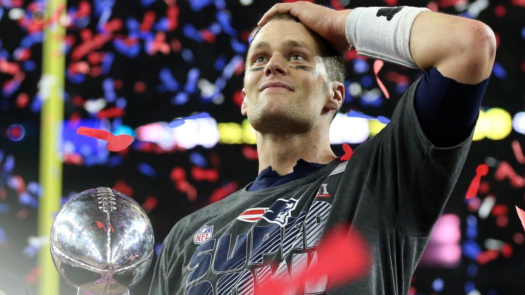 Tom Brady tras ganar la Super Bowl