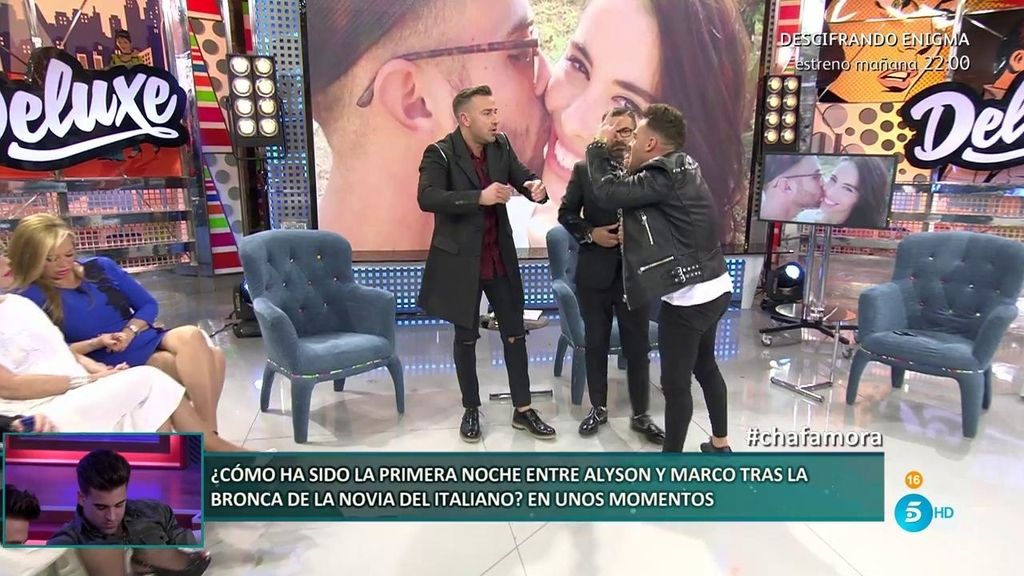 Ian hace perder los nervios a Rafa Mora: "Tu novia lleva tatuado mi nombre en..."