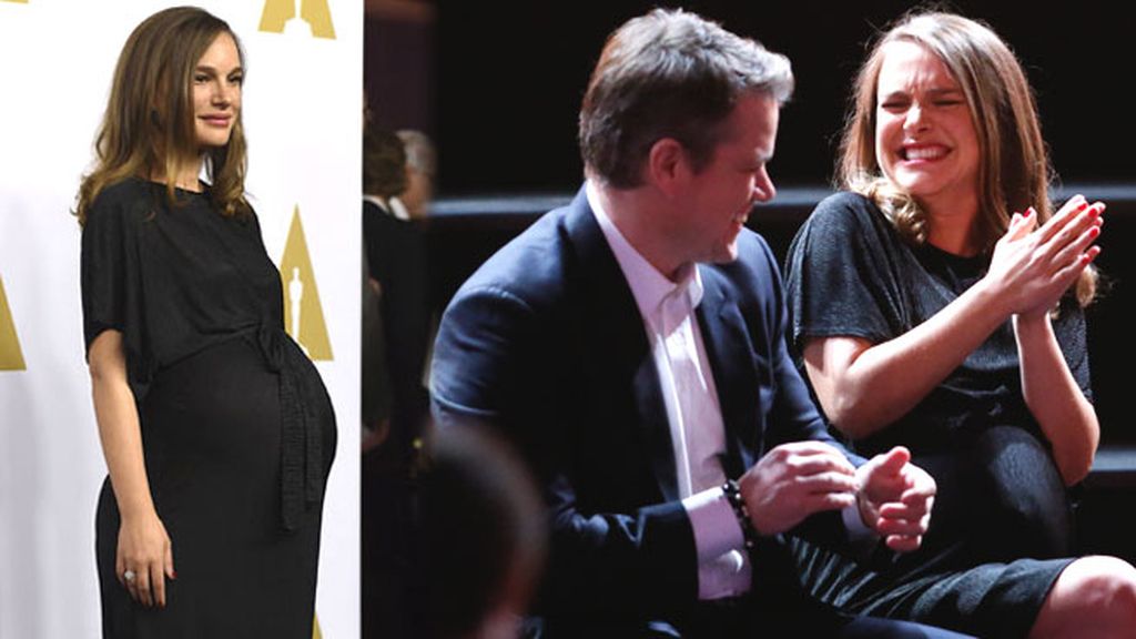 Premamá en Hollywood: Portman, de plan con sus amigos Matt Damon y Ryan Gosling