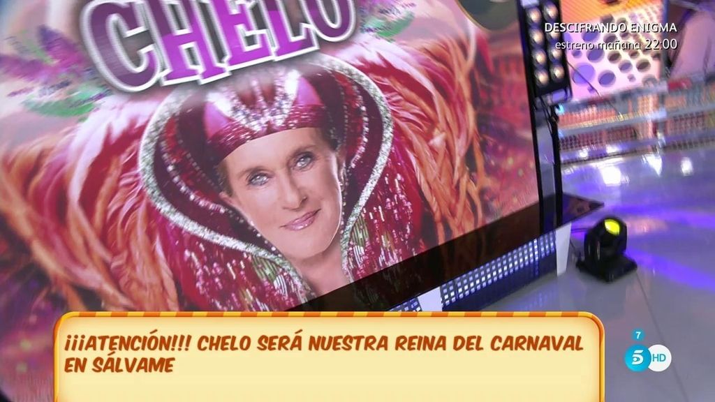 Chelo será la reina del carnaval en 'Sálvame'