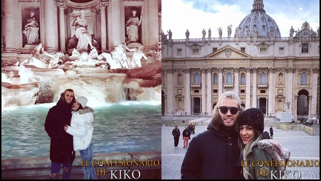 La pareja ha disfrutado de su amor en la capital italiana