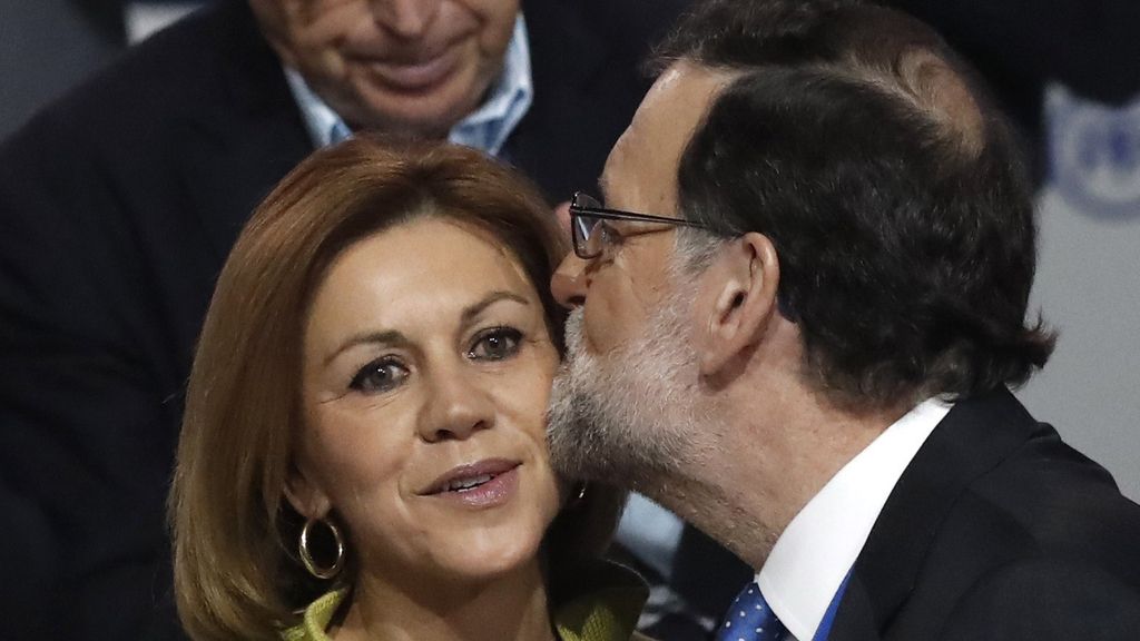 Mariano Rajoy y María Dolores de Cospedal en el cierre del Congreso del PP