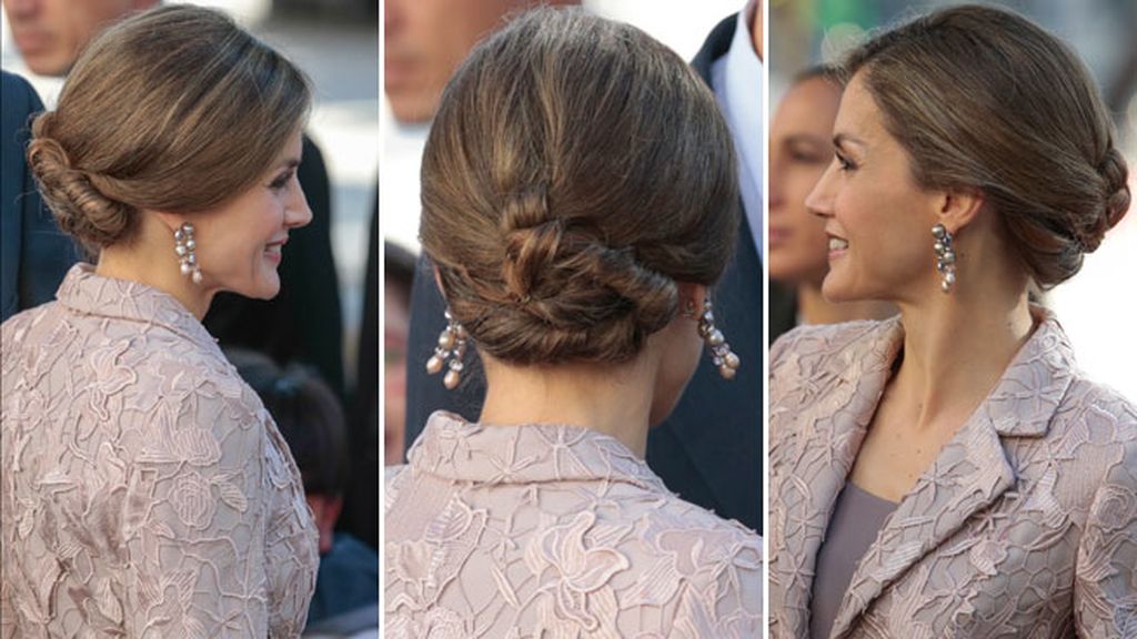 Los recogidos son un 'must' en sus actos más formales