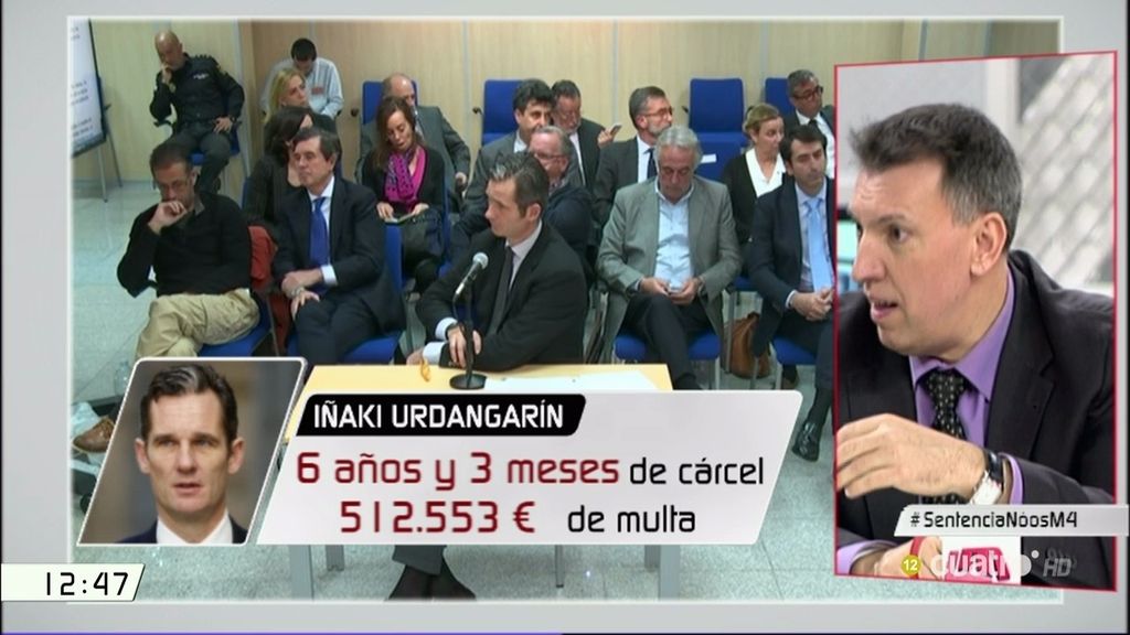 ¿Cuánto tiempo pasará Urdangarin en prisión? La explicación del juez Bosch