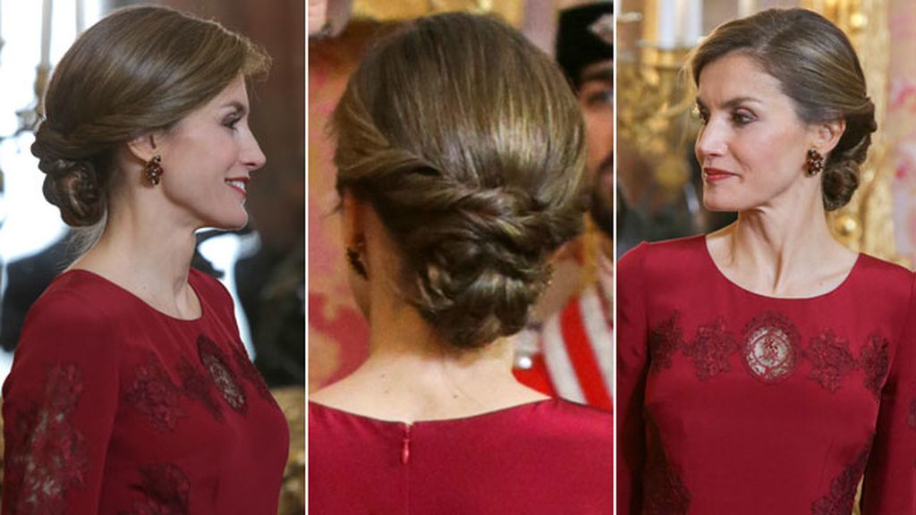 Los recogidos son un 'must' en sus actos más formales