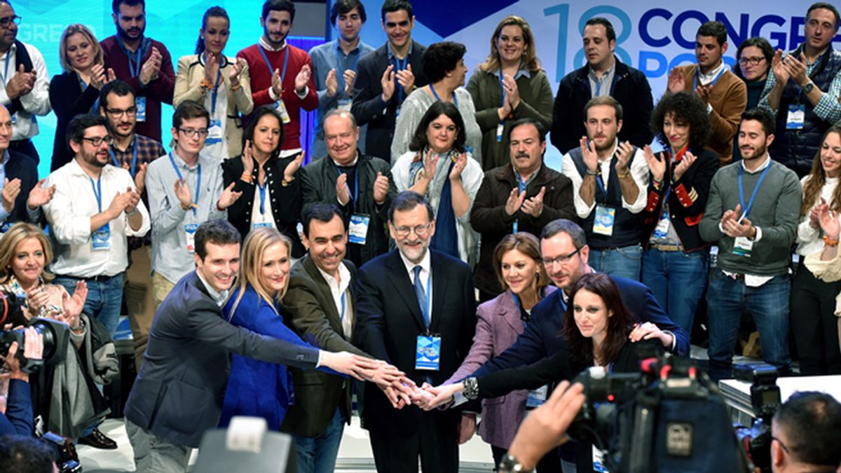 Mariano Rajoy cierra hoy el Congreso del PP bajo una imagen de unidad y cohesión