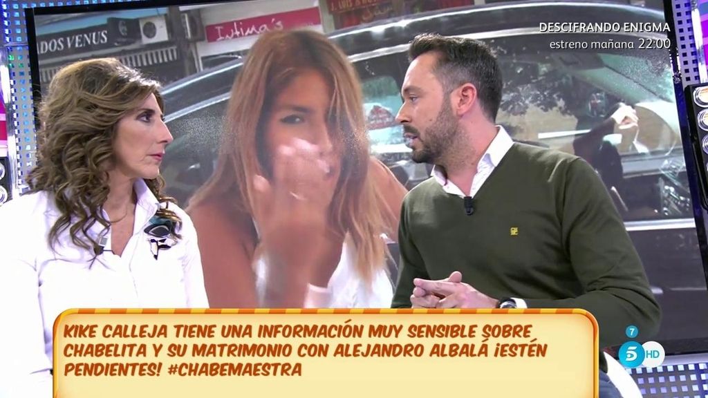 Kike Calleja: “Chabelita quiere divorciarse de Alejandro Albalá”