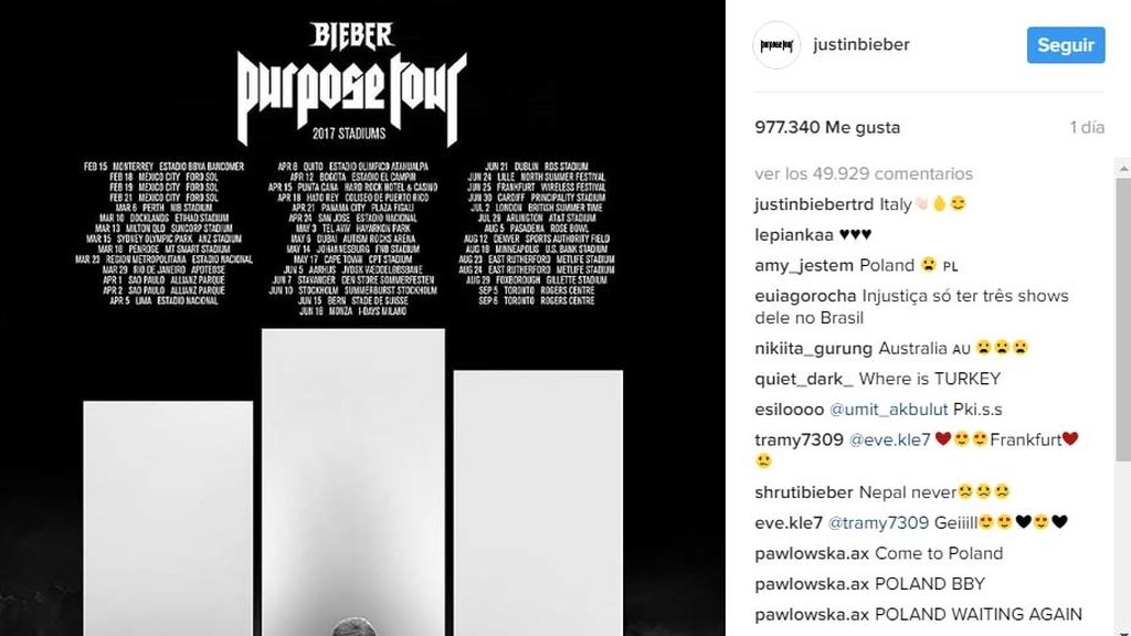 El retorno de Justin Bieber en 12 fotos