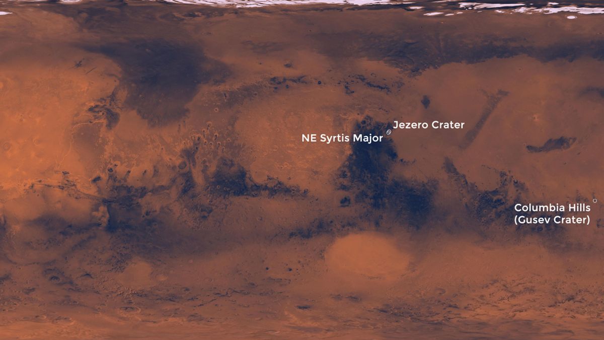 Superficie de Marte en donde puede aterrizar el próximo rover