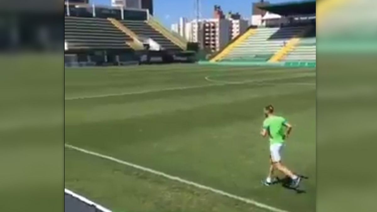 Helio Neto y Alan Ruschel entrenan Helio Neto y Alan Ruschel entrenan