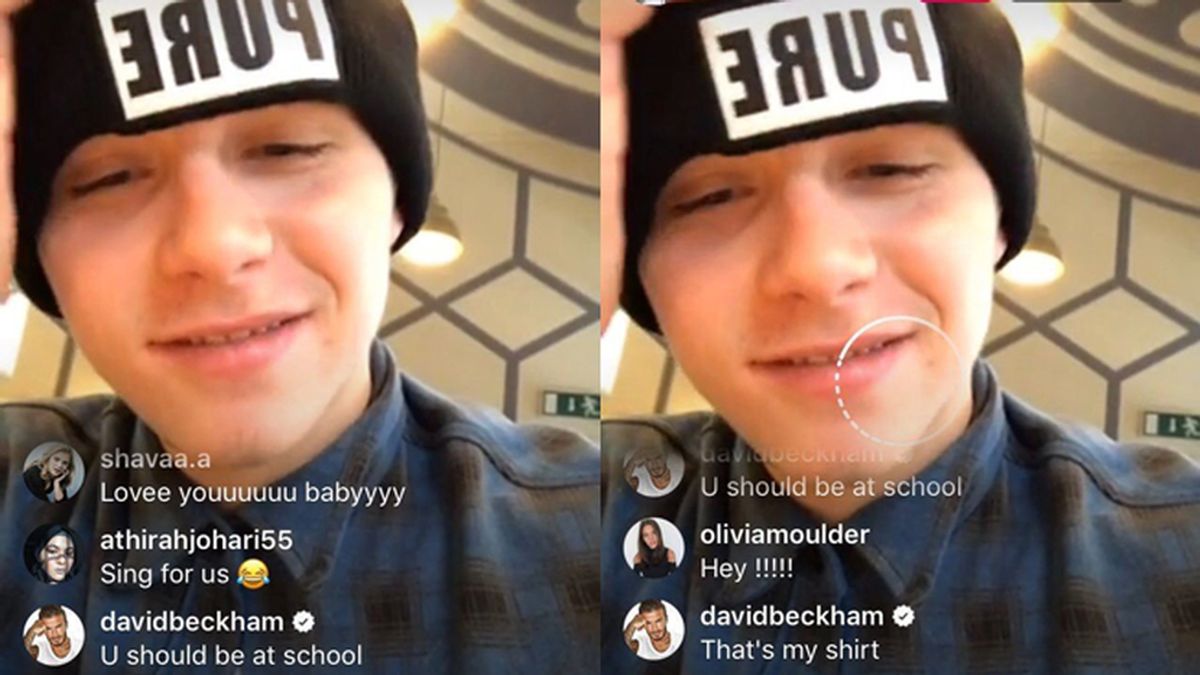 David Beckham 'trollea' a su hijo Brooklyn