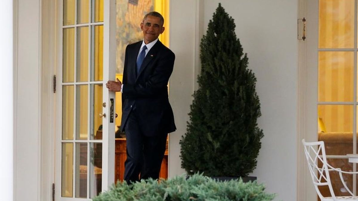 Obama en la Casa Blanca por última vez