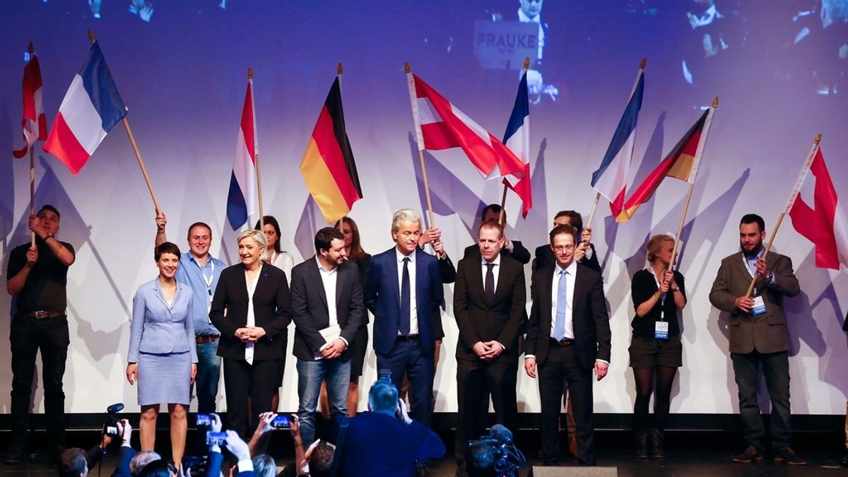Varios líderes de partidos europeos de Extrema derecha reunidos en Coblenza