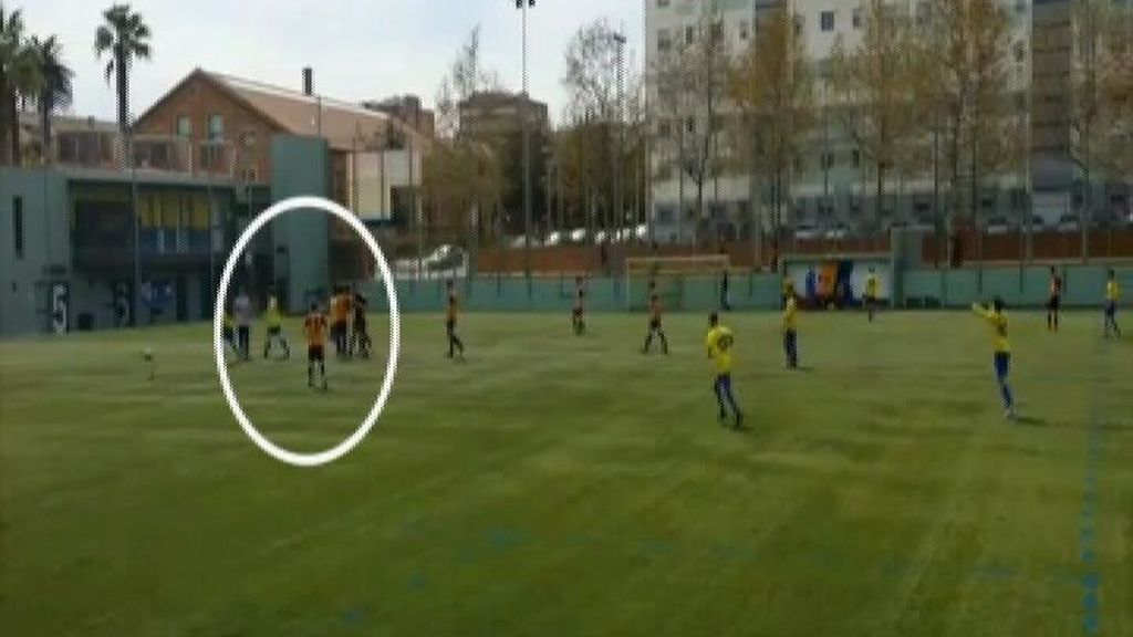 Agresión en un partido de cadetes en Barcelona