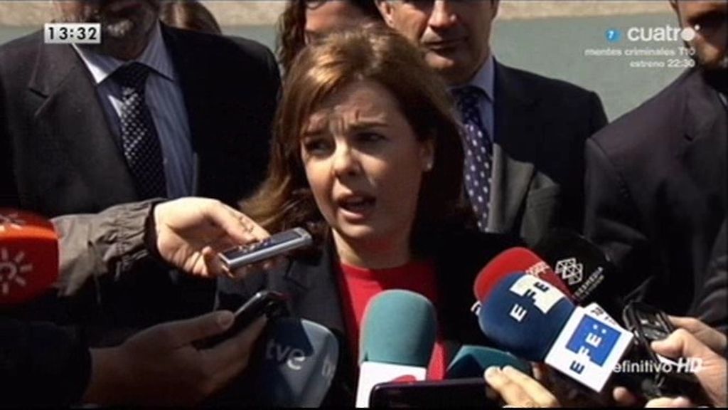 Soraya Saénz de Santamaría: "Hay 45 apellidos españoles en la lista de pasajeros"
