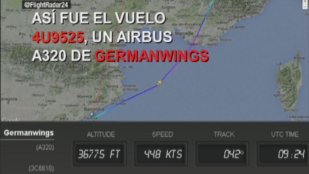 Así fue el accidente del avión de Germanwings