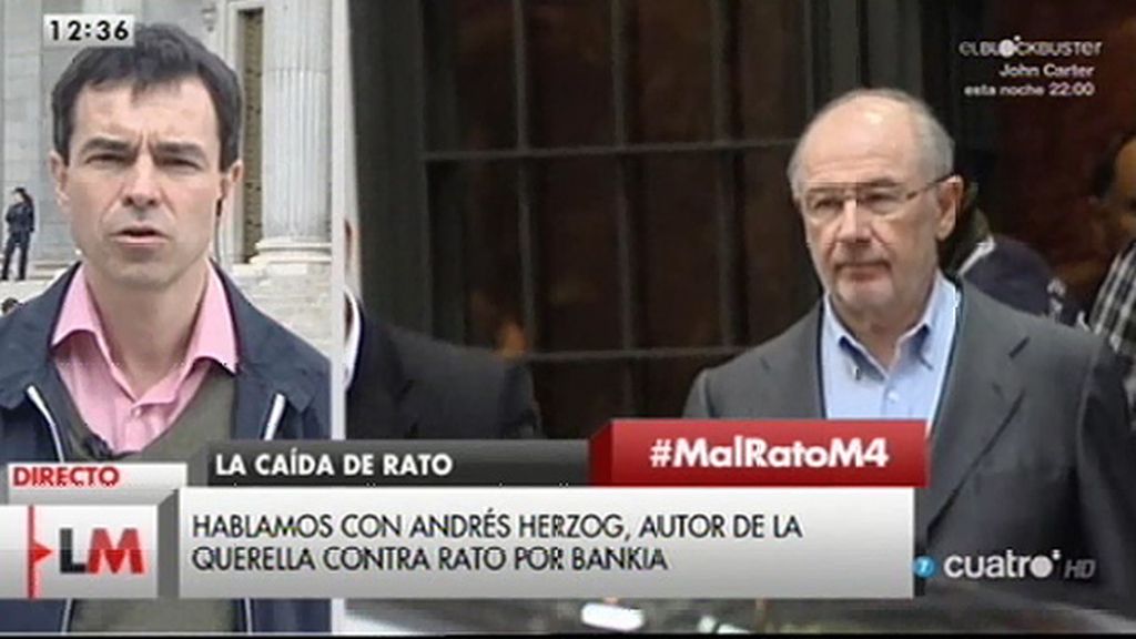 Andrés Herzog: “Vamos a volver a pedir prisión provisional para Rato"