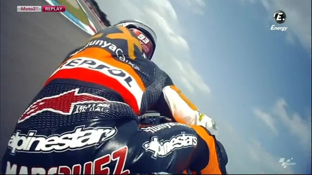 Caída de Márquez en la vuelta final de la Clasificación de Moto2™