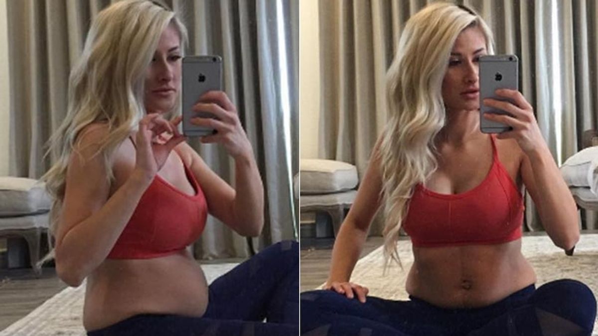 Una estrella del fitness en Instagram muestra su abdomen "caído" tras dar a luz