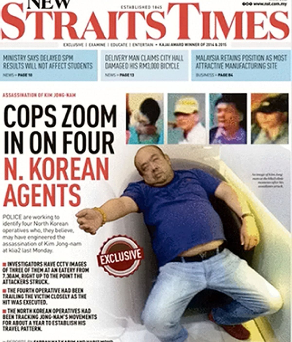 Portada New Straits Times