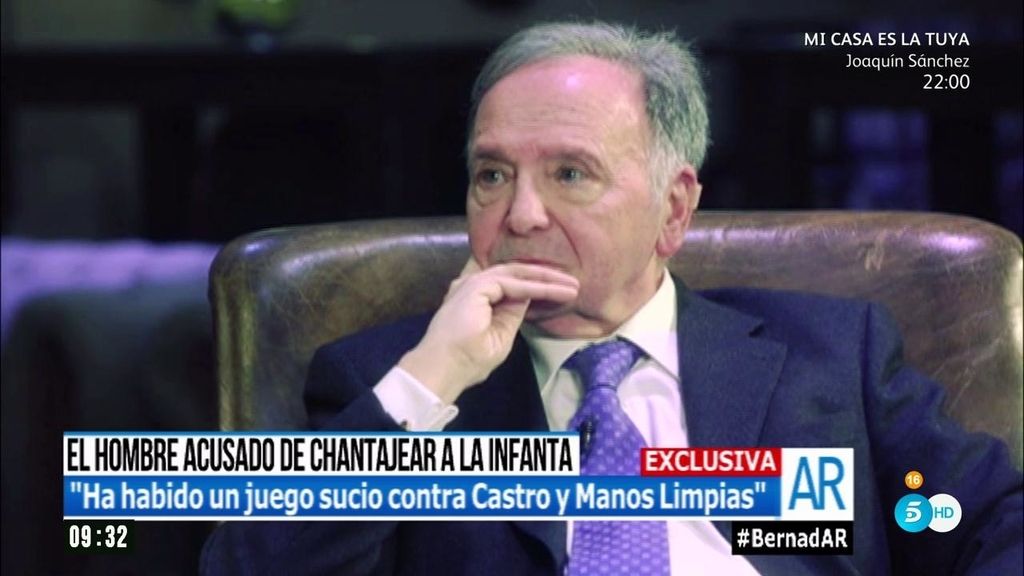 Miguel Bernad, el hombre acusado de chantajear a la infanta Cristina, habla en 'AR'