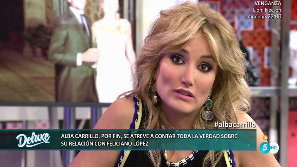 Alba: "Mi vida sexual con Feliciano nunca ha sido para tirar cohetes"