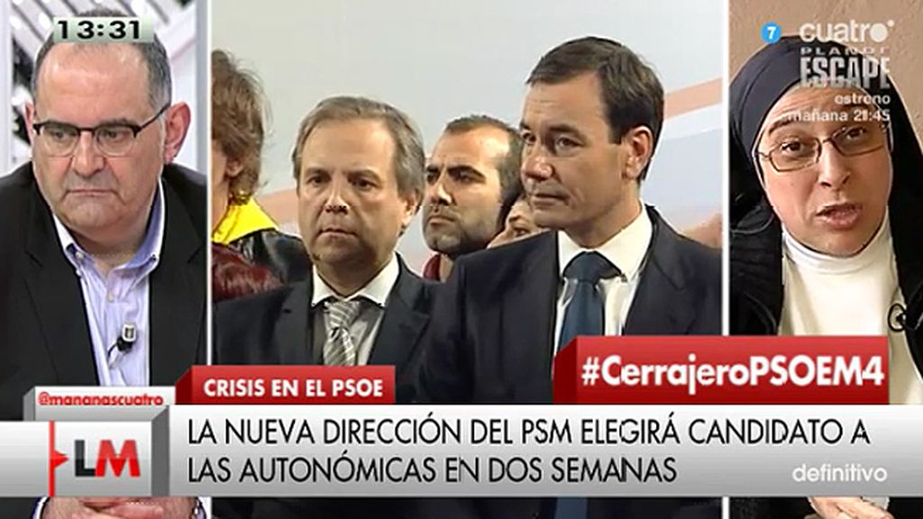 Sor Lucía, sobre el PSOE: "El barco lo están hundiendo ellos mismos"